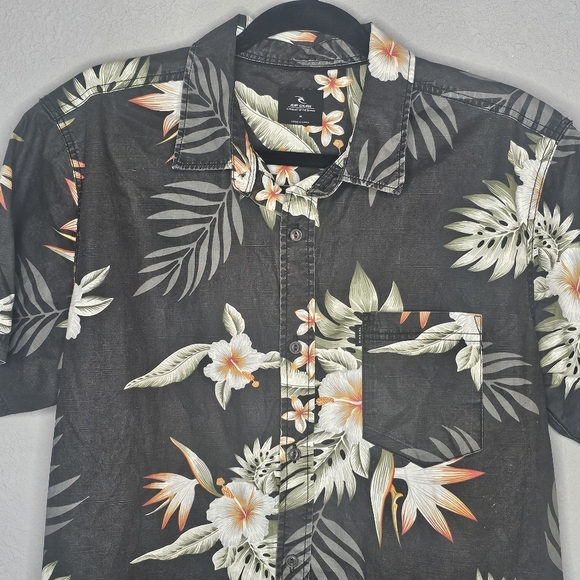 Rip Curl Vida Soul Shirt Mens M Medium Tropical‎ Floral Hawaiian - Picture 3 of 12